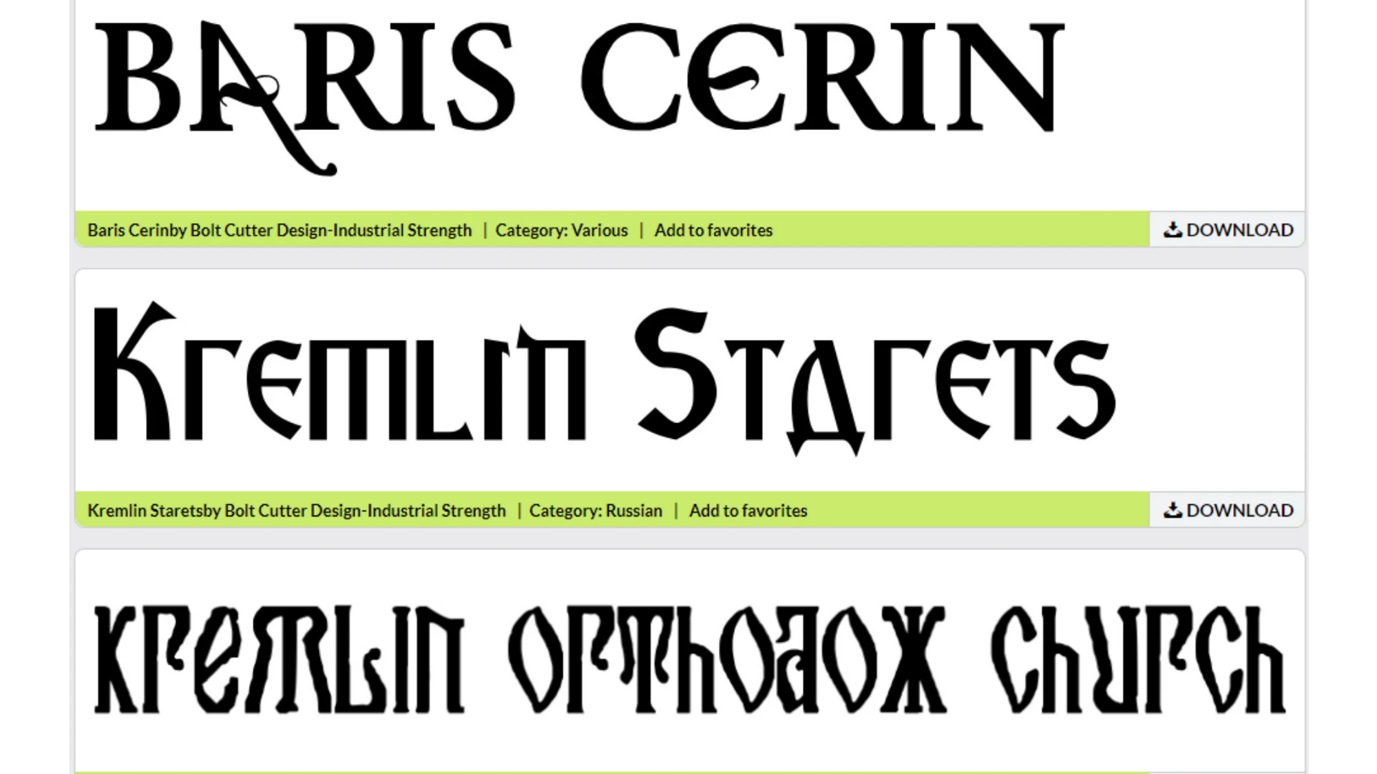 Image of Industrial Strength Font